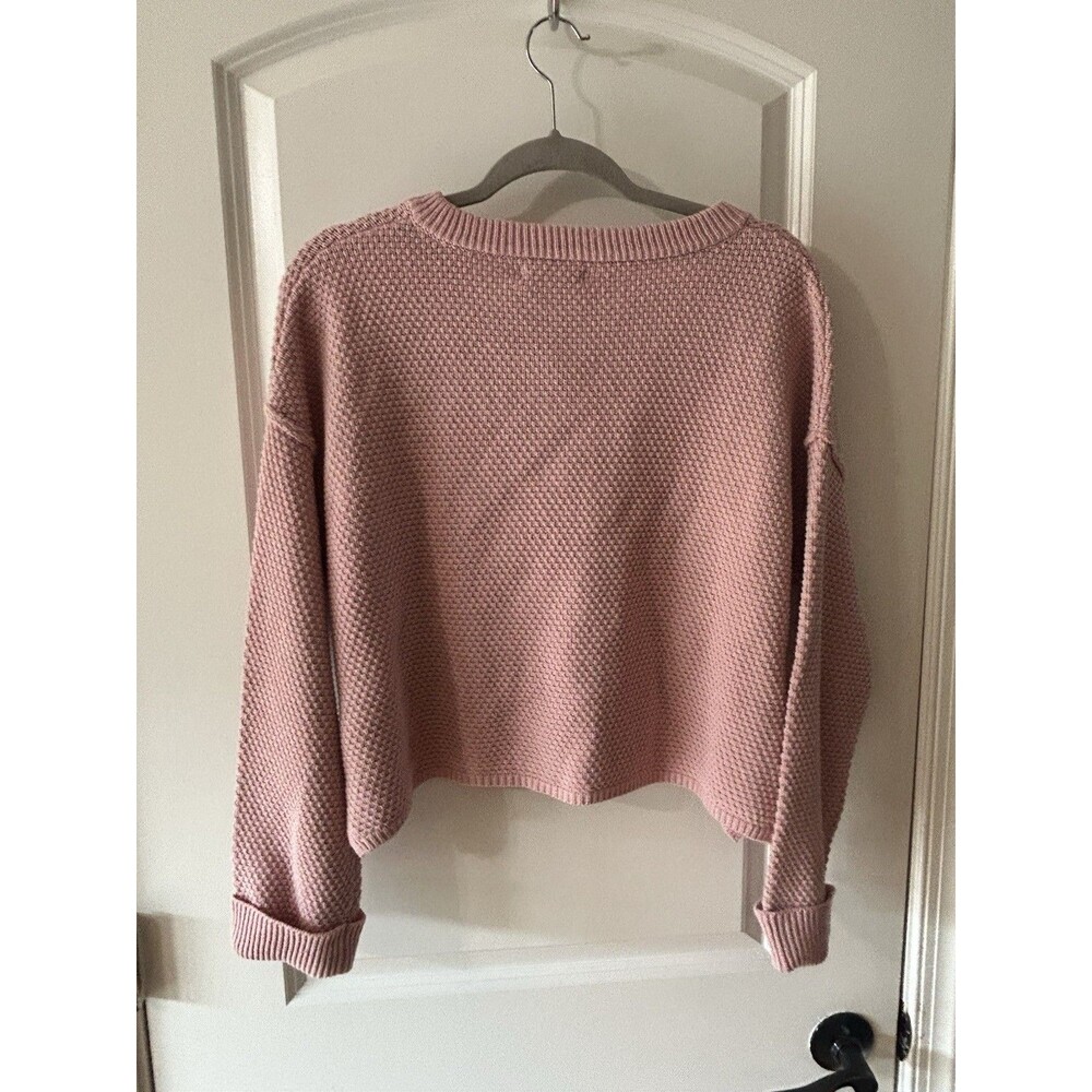 Sincerely Jules Size XS Pink Waffle Knit Button Henley Sweater NWT - Picture 10 of 10